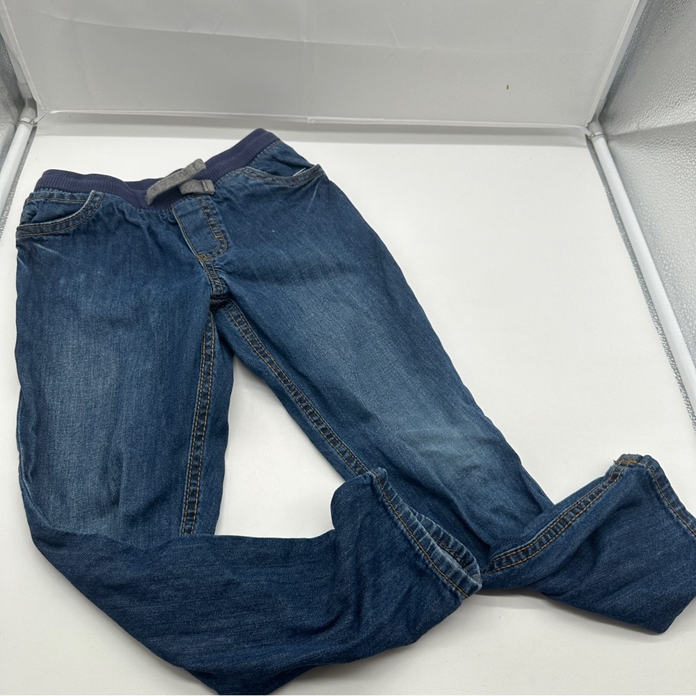 EUC Little Girls Carter's Kid Denim Jeans 6 / 6A Drawstring Waist